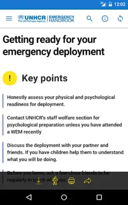 Emergency Handbook android App screenshot 0